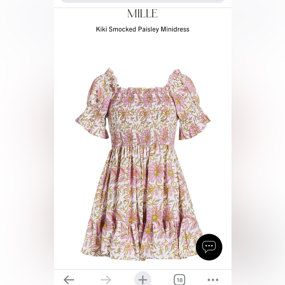 MILLE resort Kiki dress in Pink Lily, size xs. NWT, discontinued print - Picture 9 of 9